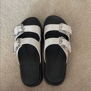 sandals worn once